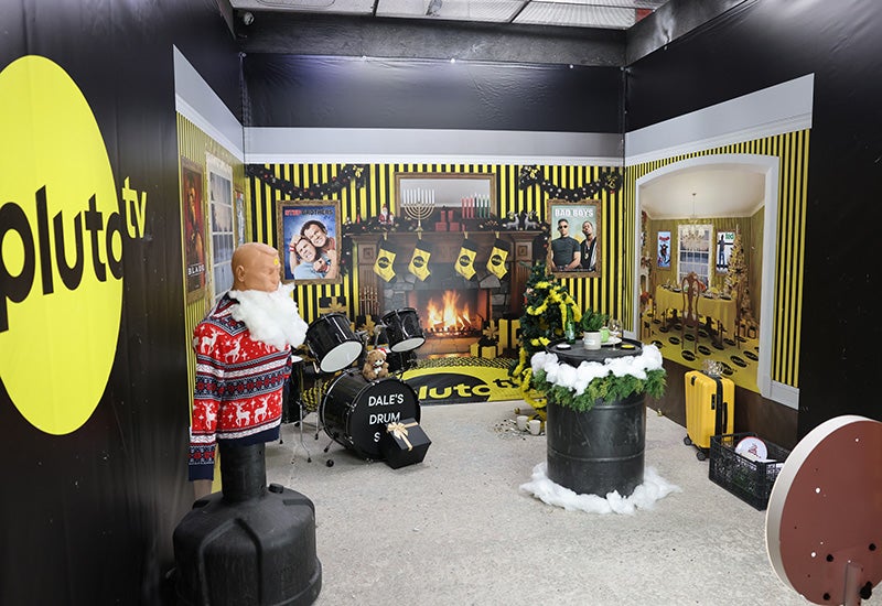 Pluto TV “The Holidays Are Brutal” Rage Room