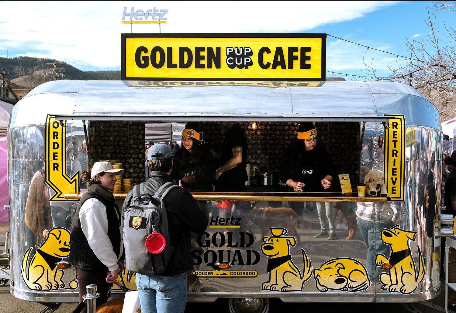 Hertz gold squad goldens in golden cafe